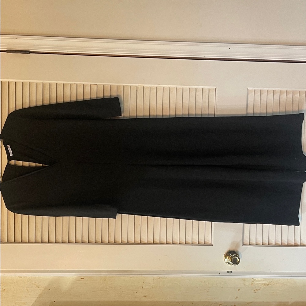Zara Black V-neck jumpsuit